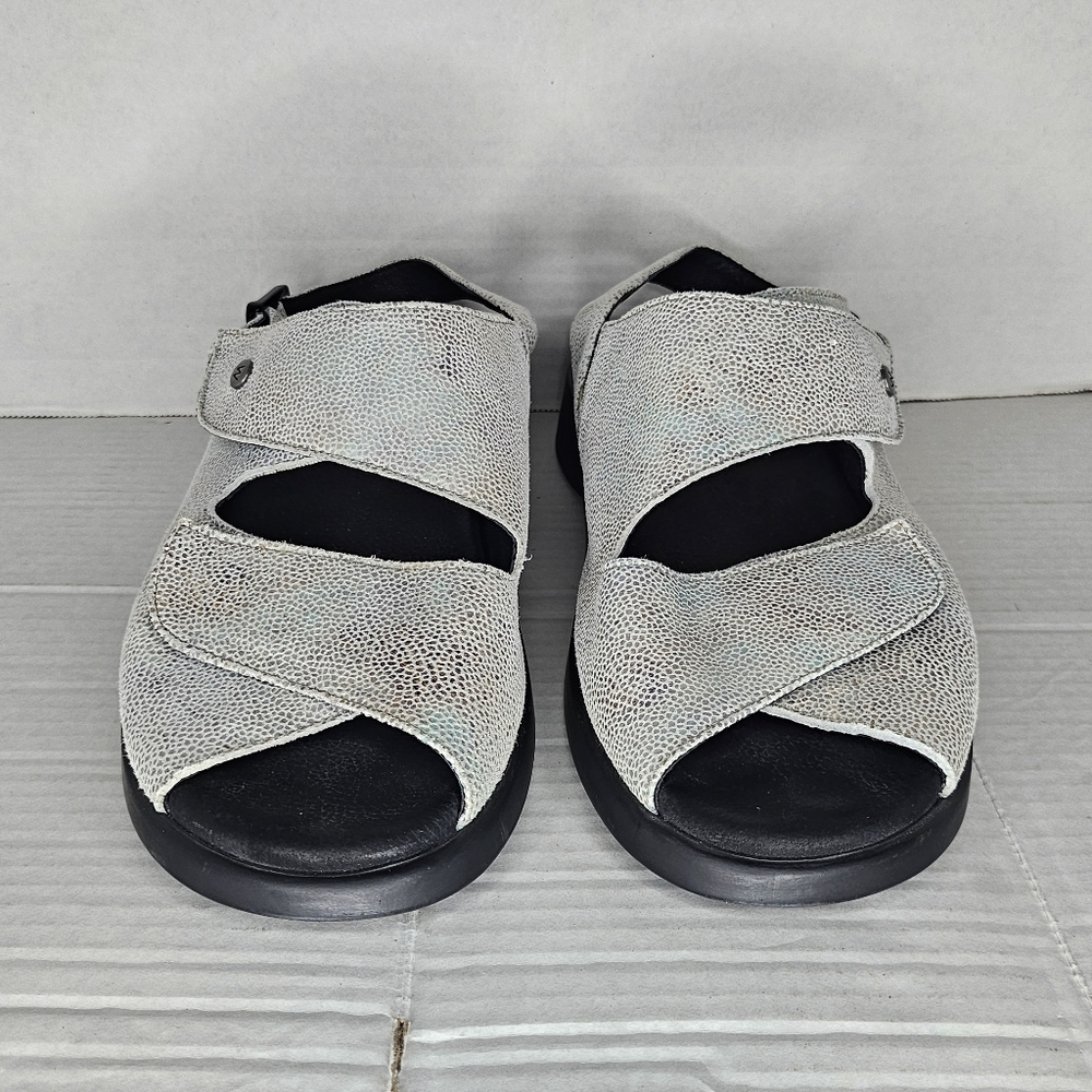 Womens Wolky Nimes Mint Green Leather Slingback Sandal Open Toe Size 43 - Picture 6 of 15
